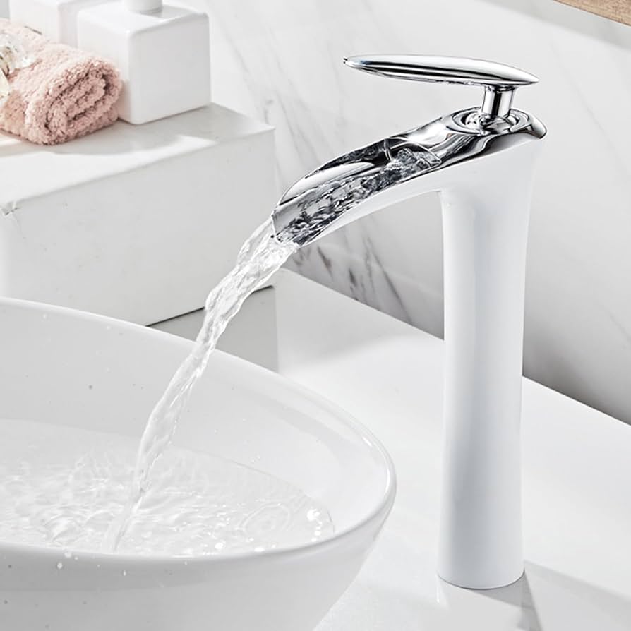 Grifo de lavabo monomando alto