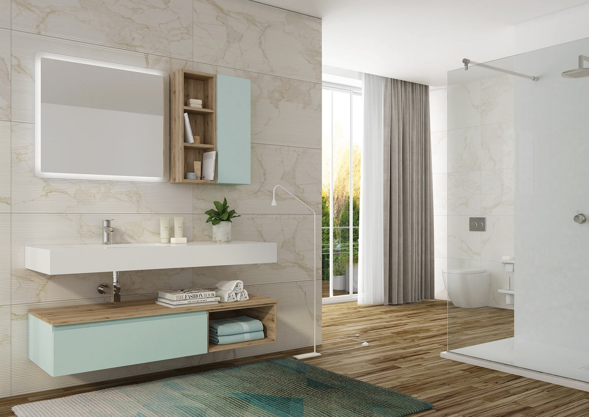 Armario bajo lavabo suspendido