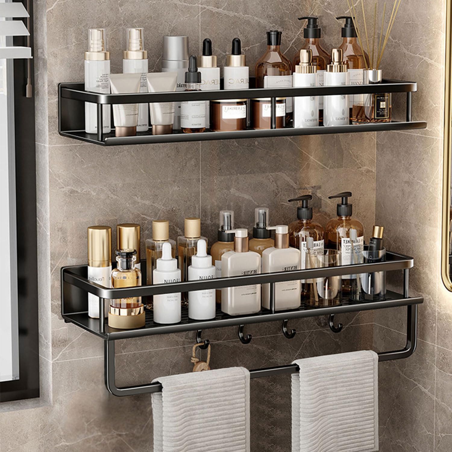 Estantería de ducha metálica