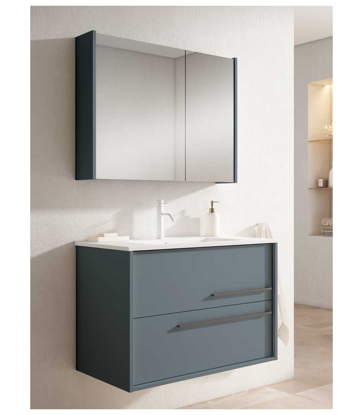 Mueble espejo camerino 3 puertas
