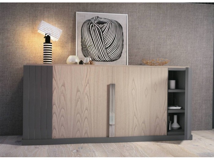 Aparador de 4 puertas/cajones