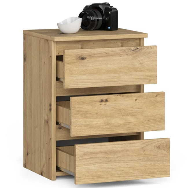 Mesita de noche 3 cajones