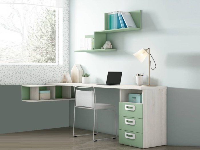 Escritorio juvenil extensible